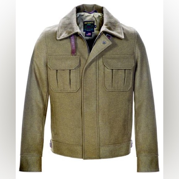 Schott NYC Jackets & Coats Schott Nyc Wool Blend Eisenhower Field